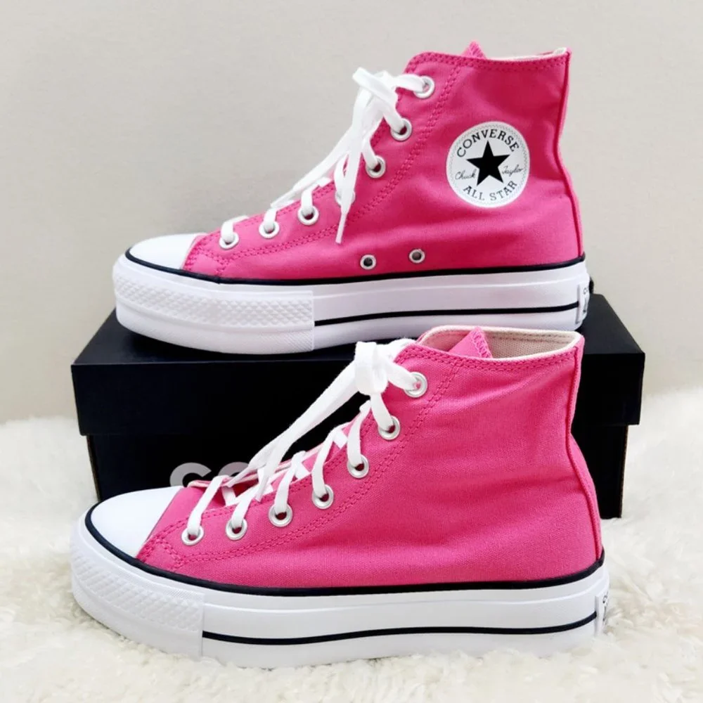 Converse bright pink